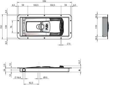 FURGOCAR TORSEO Ø16 SH-R/P PUSH recessed handle (2)