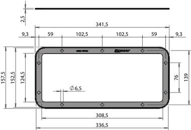 Gasket for recessed lock TORSEO Ø16 (2)