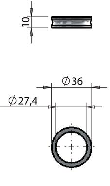 Pierścień przeciwwłamaniowy  Ø27 (2)