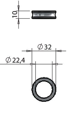 Pierścień przeciwwłamaniowy Ø22 (2)