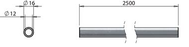 Tube inox Ø16 x 2 x 2500 mm (2)