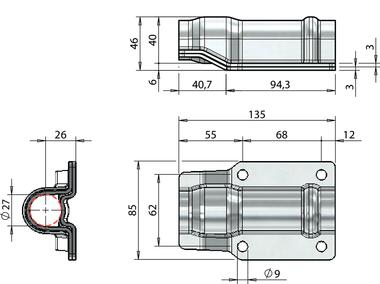 Cranked support guide Ø27 (2)