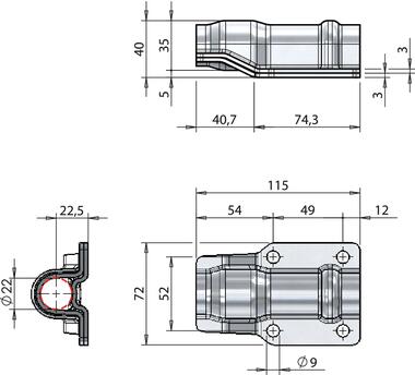 Cranked support guide Ø22 (2)