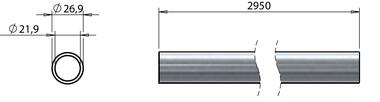 Tubo Ø26,9x2,5x3000 mm (2)