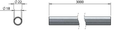 Tubo Ø22x2x3000 mm (2)