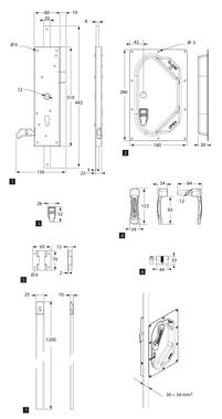 Edelstahl-Treibstangenverschluss-Kit