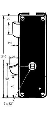 Centre lock for 3 way rod lock assembly