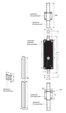 Kit de falleba en acero zincado (1)