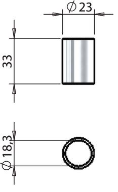 Lower bush Ø18x33 mm (2)