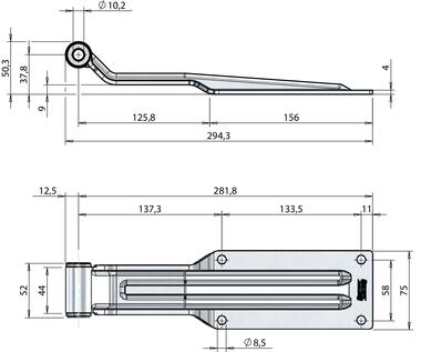 Penture inox 282 mm (2)