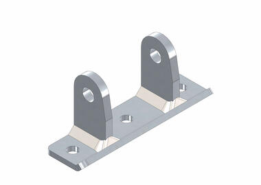 Bolt-on flat base bracket 28 mm (1)