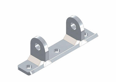 Soporte plano 22 mm, atornillable (1)