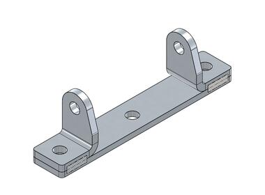 Cardine a base piana 30 mm