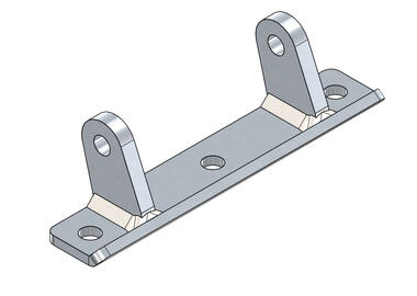 Stainless steel bolt-on bracket (1)