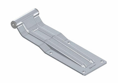 Heavy duty rear door hinge, for large bodies