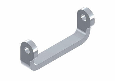 Weld-on U-type bracket 17 mm