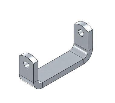 Stainless steel weld-on bracket