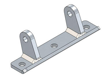 Stainless steel bolt-on bracket (1)