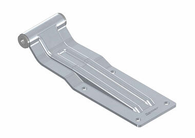 Heavy duty rear door hinge for medium-large bodies