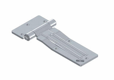 Charnière inox 185 mm démontable passage  joint