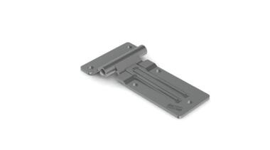 Polished stainless steel hinges