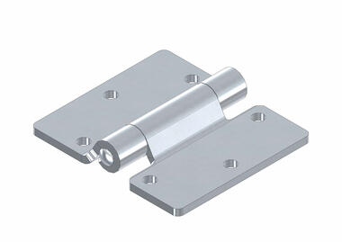 Heavy duty flat side door hinge for large doors (1)