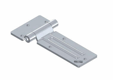 Polished stainless steel hinge