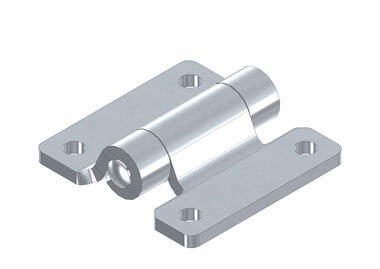 Heavy duty flat side hinge for small doors