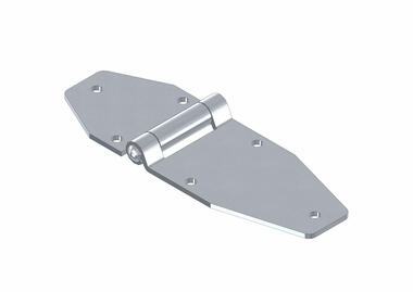 Charnière plane inox 65x190 mm