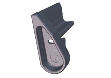 Hinge stop, gray plastic