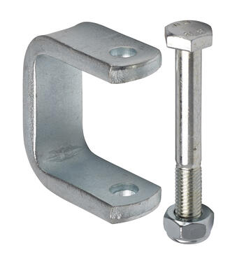 Zinc plated steel hinge bracket weld-on (1)