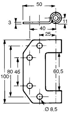 Chape acier avec douille nylon (2)