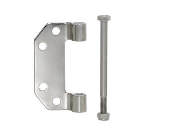 Polished stainless steel hinge with nylon bushes (1)