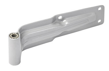 High strength steel hinge, with nylon bush, thickness 3 mm