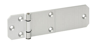 Anodized aluminium hinge,with stainless steel pin and nylon bushes