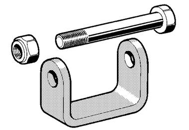 Zinc plated steel hinge bracket to weld