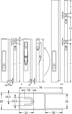 Fermeture de ridelle a pènes verticaux (2)