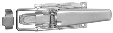 Zinc plated steel lock with keeper to be weld-on (1)