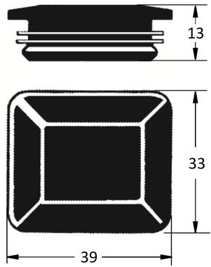 Bouchon plastique pour rancher KINNEGRIP K20 avant