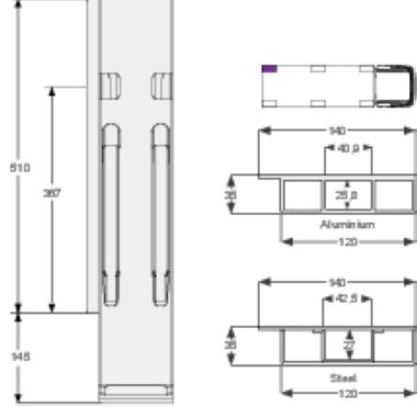 K20 500 - Rear pillar K20 500mm left BBD (1)