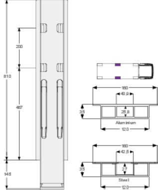 K20 800 - Side pillar K20 800mm (1)