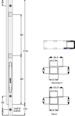 K20 1000 - Front pillar K20 1000mm right (1)