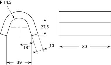 Bracket to weld for rings (2)