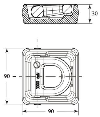 Anneau d'arrimage pivotant 3T (2)