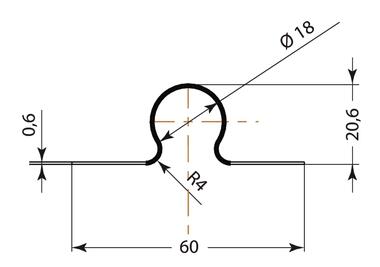 Retaining spring for bracket (2)