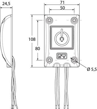 External adjustable (0/10/20/45 minutes) timer switch (2)