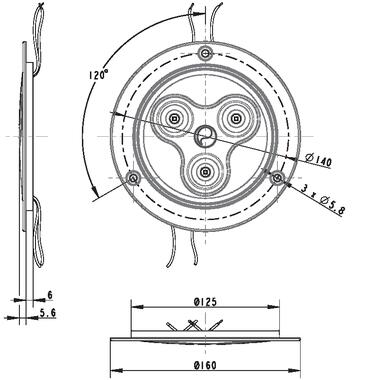 IRIZIUM AR 600 Plafón empotrado (2)