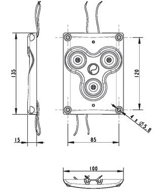 Plafonnier IRIZIUM AX 600 en applique (2)