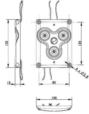 IRIZIUM AX 600 NWC External ceiling light (2)