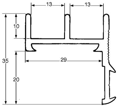 Aluminiumprofil, eloxiert,